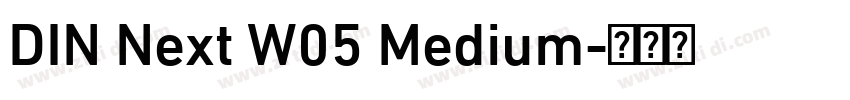 DIN Next W05 Medium字体转换